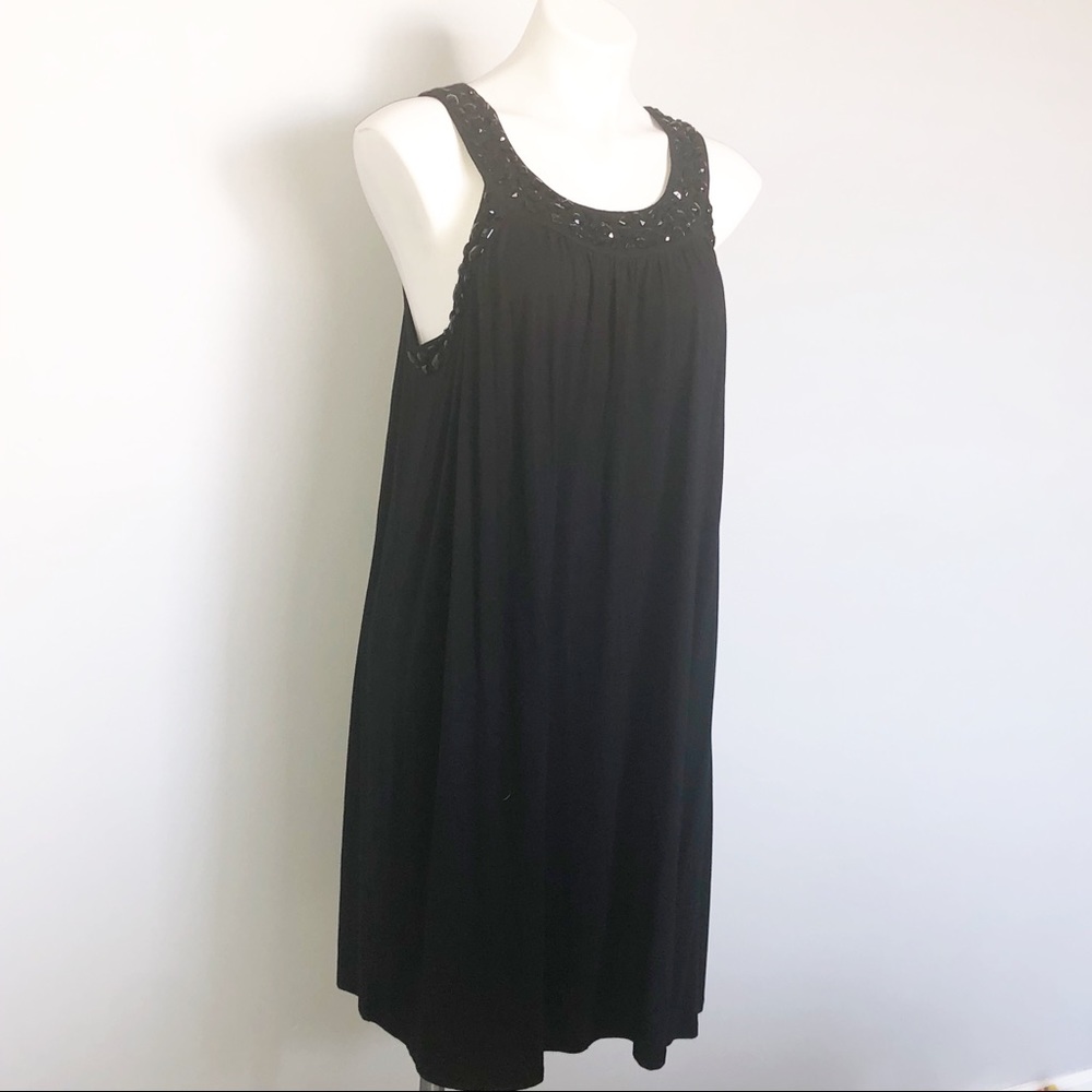 Michael Kors | Black Stone Beaded Summer Dress
